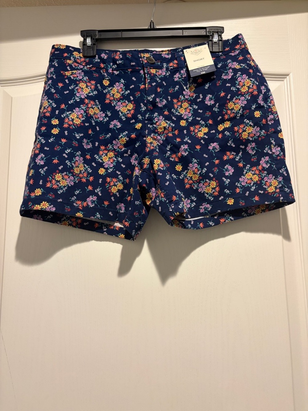 St. John's Bay Navy Floral Shorts